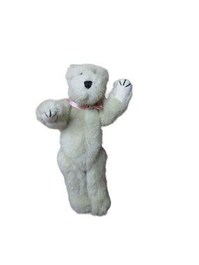 Boyds Collection Stiff Cream Plush 9" Bear - Vintage 1994
